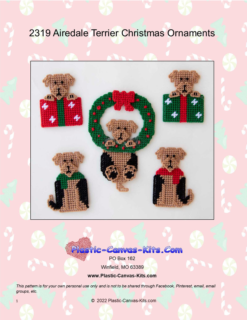 Airedale Terrier Christmas Ornaments
