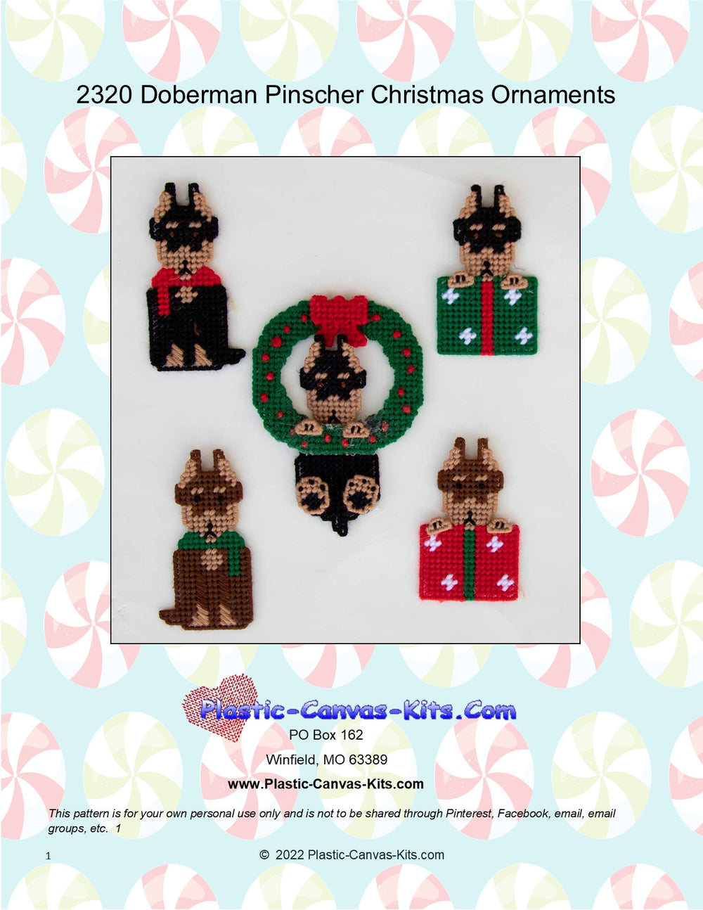 Doberman Pinscher Christmas Ornaments