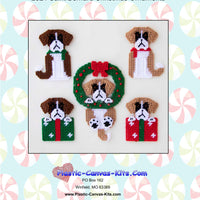 Saint Bernard Christmas Ornaments