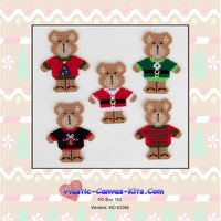 Teddy Bears in Ugly Sweaters Christmas Ornaments