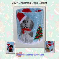 Christmas Dogs Basket