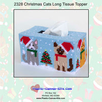 Christmas Cats Long Tissue Topper