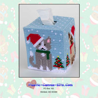 Christmas Cats Boutique Tissue Topper