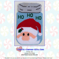 Christmas Santa Mason Jar Wall Hanging