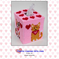 Valentine's Day Cats Boutique Tissue Topper