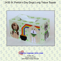 St. Patrick's Day Dogs Long Tissue Topper