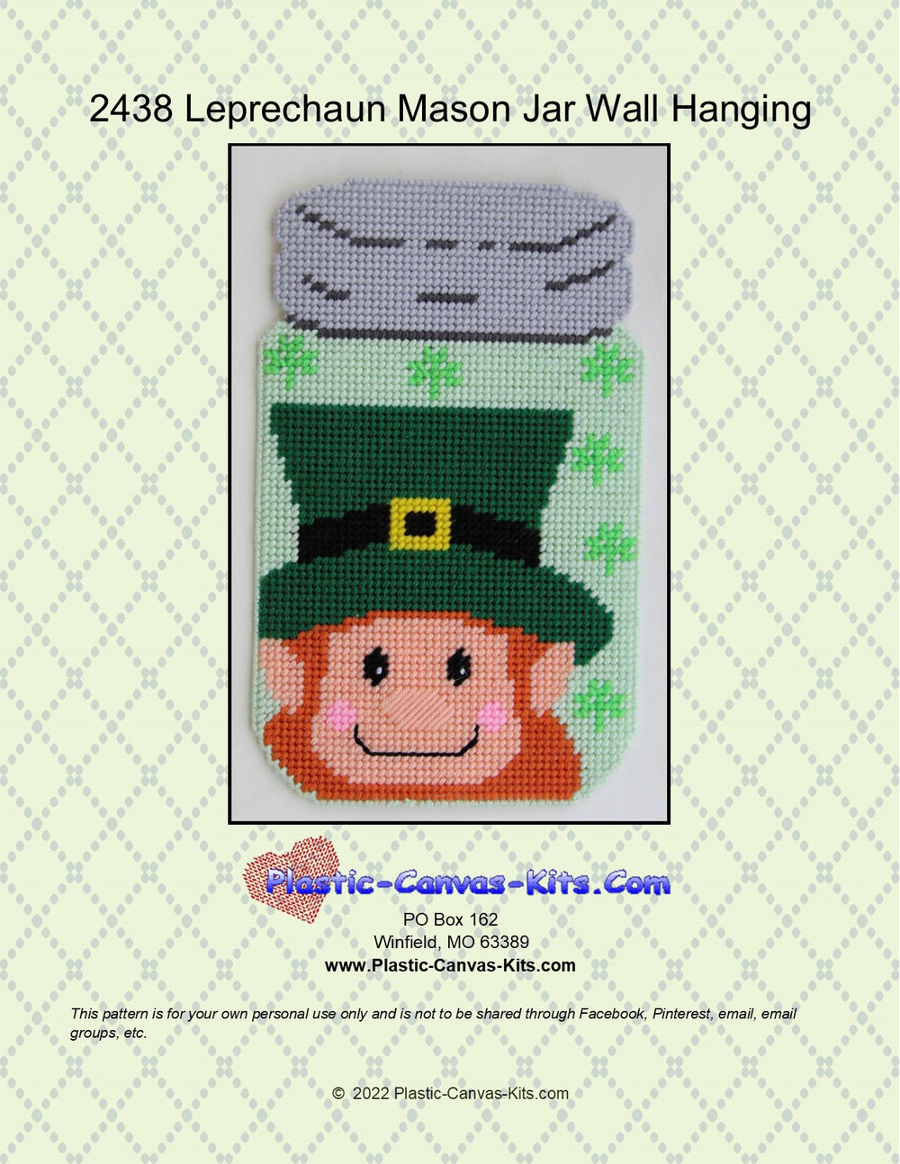 St. Patrick's Day Leprechaun Mason Jar Wall Hanging