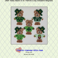 Teddy Bears in St. Patrick's Day Sweaters Magnets