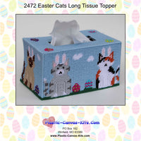 Easter Cats Long Tissue Topper