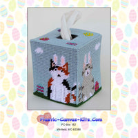 Easter Cats Boutique Tissue Topper