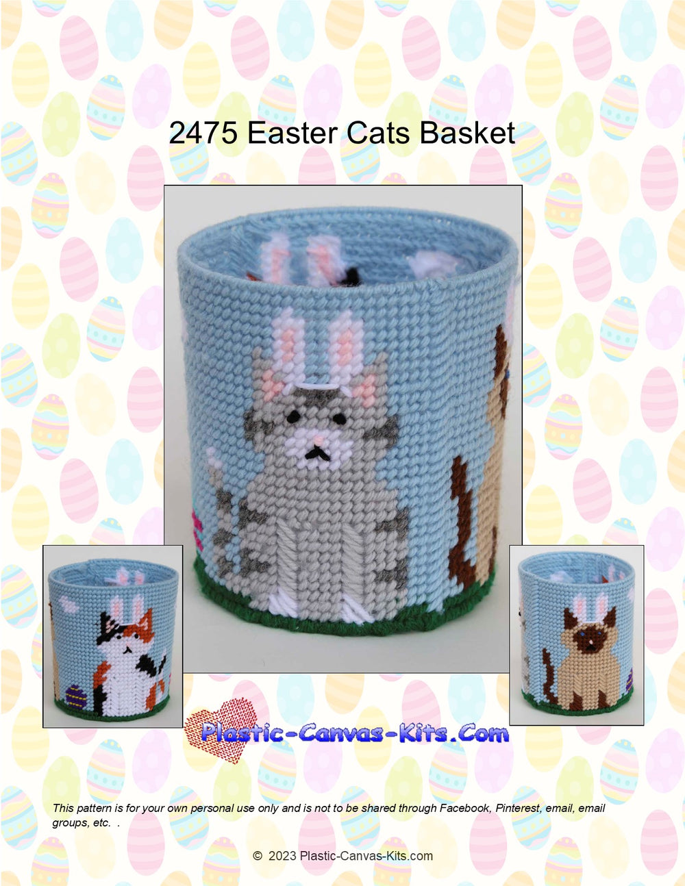 Easter Cats Basket