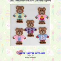 Teddy Bears in Easter Sweaters Magnets