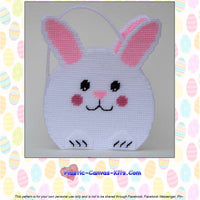 Round Easter Bunny Basket