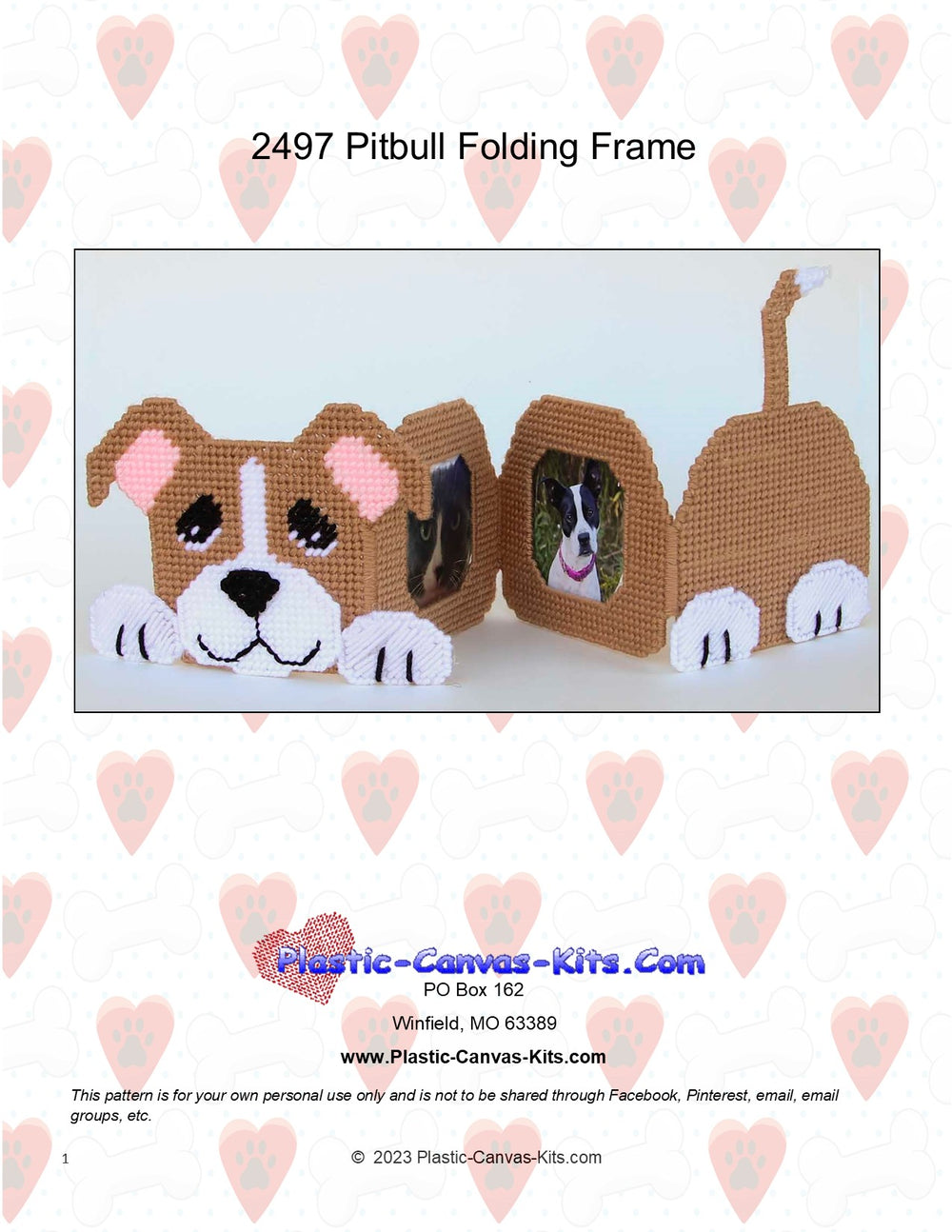 Pitbull Folding Picture Frame