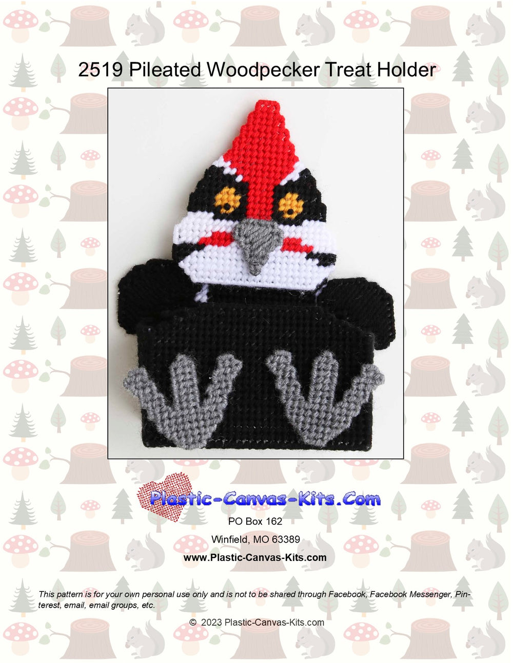 Pileated Woodpecker Treat Holder