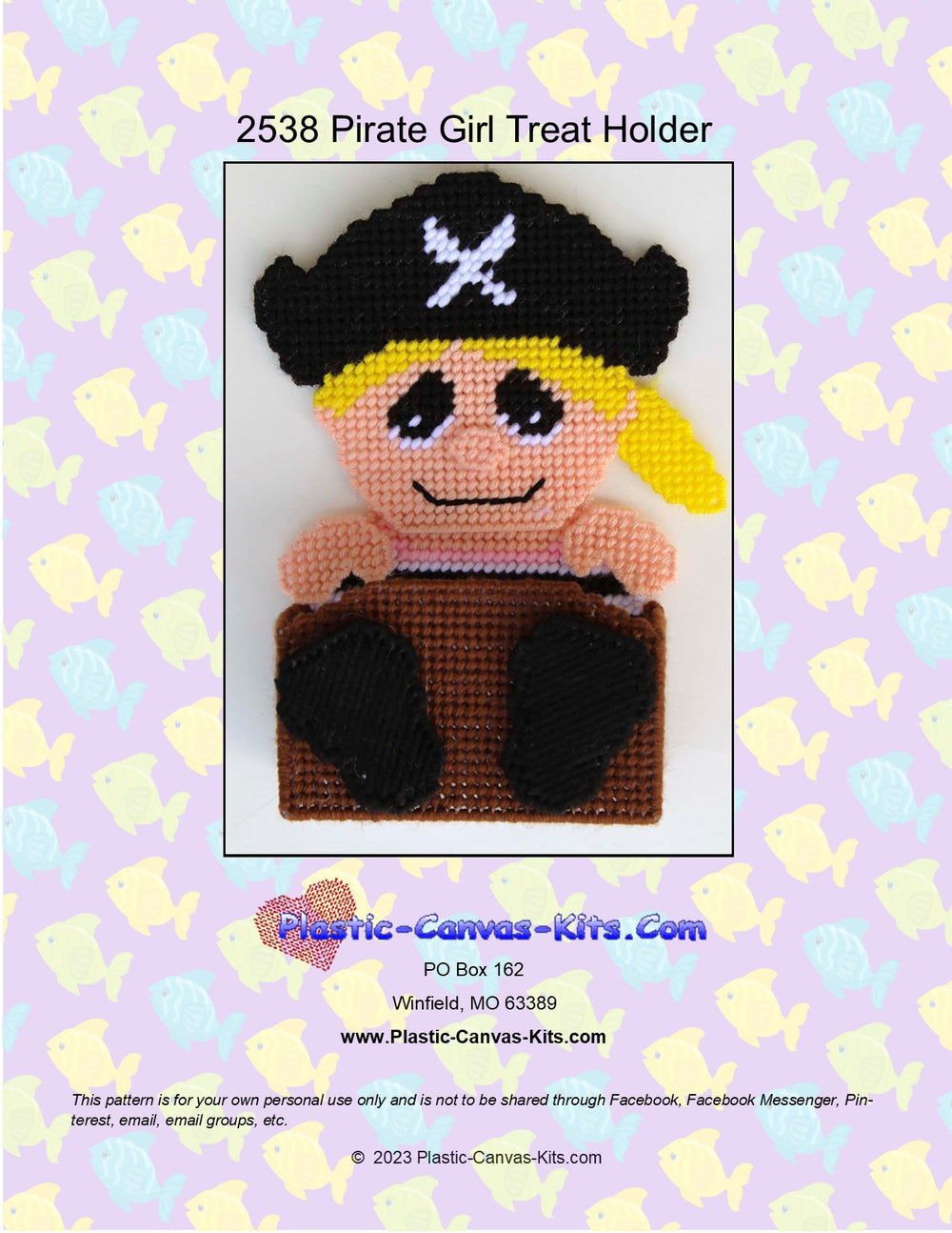 Pirate Girl Treat Holder