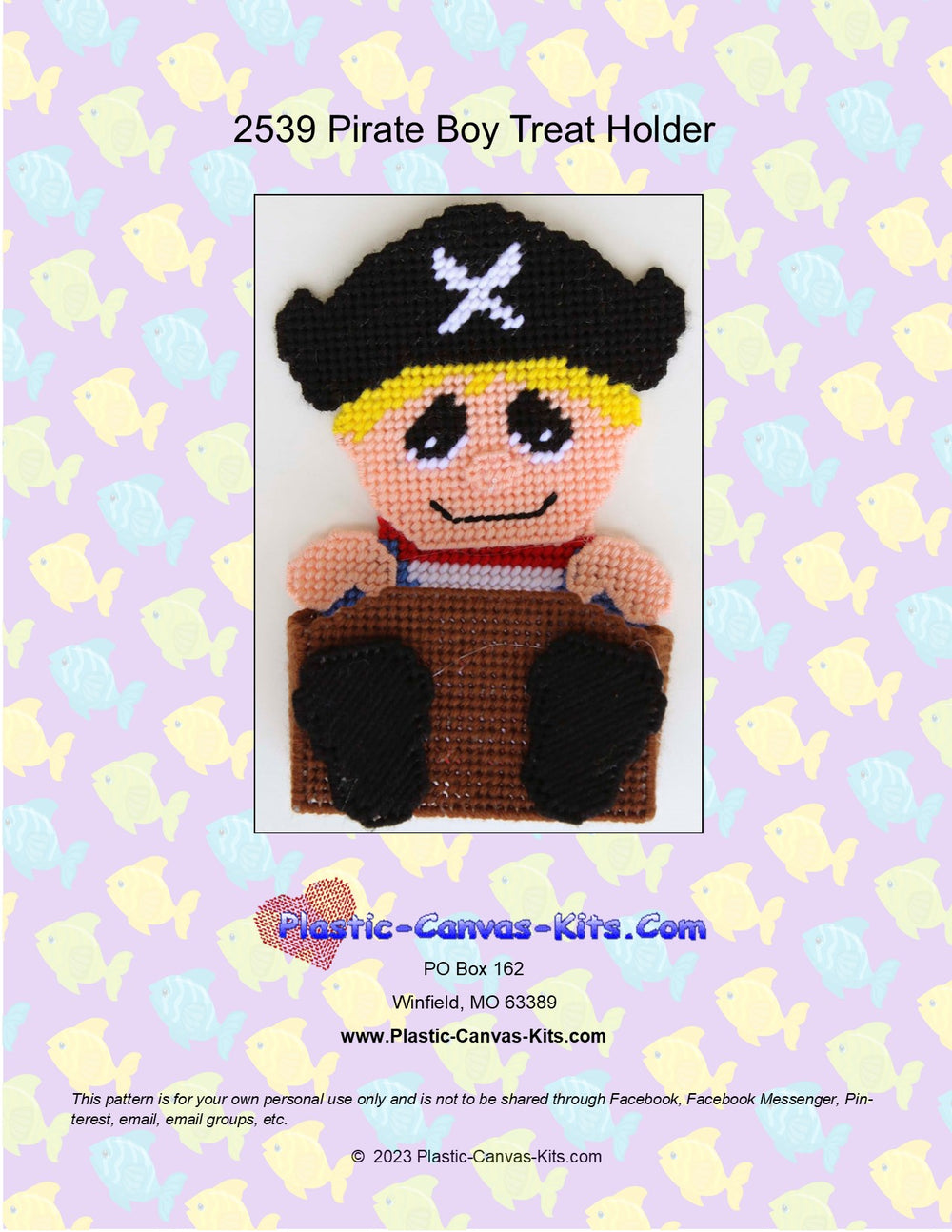 Pirate Boy Treat Holder