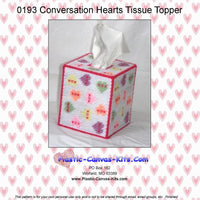Conversation Hearts Tissue Topper