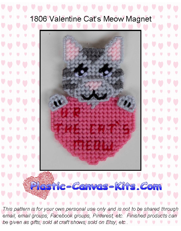 Cat's Meow Valentine's Day Magnet
