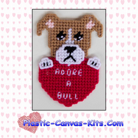 Adore A Bull Pitbull Valentine's Day Magnet