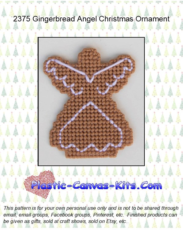 Gingerbread Angel Christmas Ornament