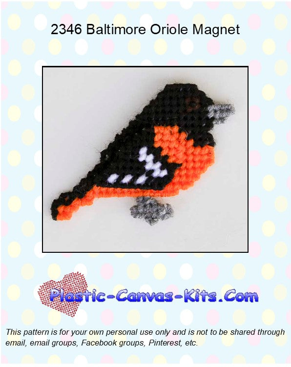 Baltimore Oriole Magnet