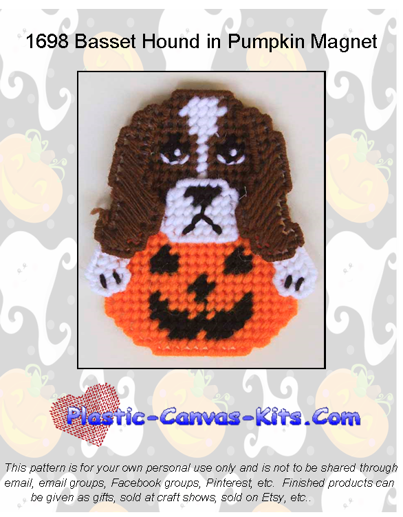 Basset Hound Halloween Magnet