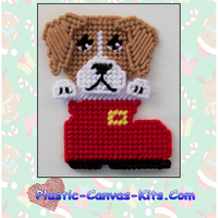 Beagle in Santa Boot Christmas Ornament