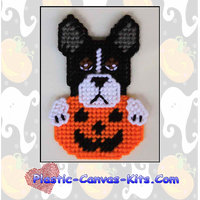 Boston Terrier Halloween Magnet