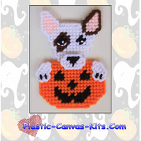 Bull Terrier Halloween Magnet