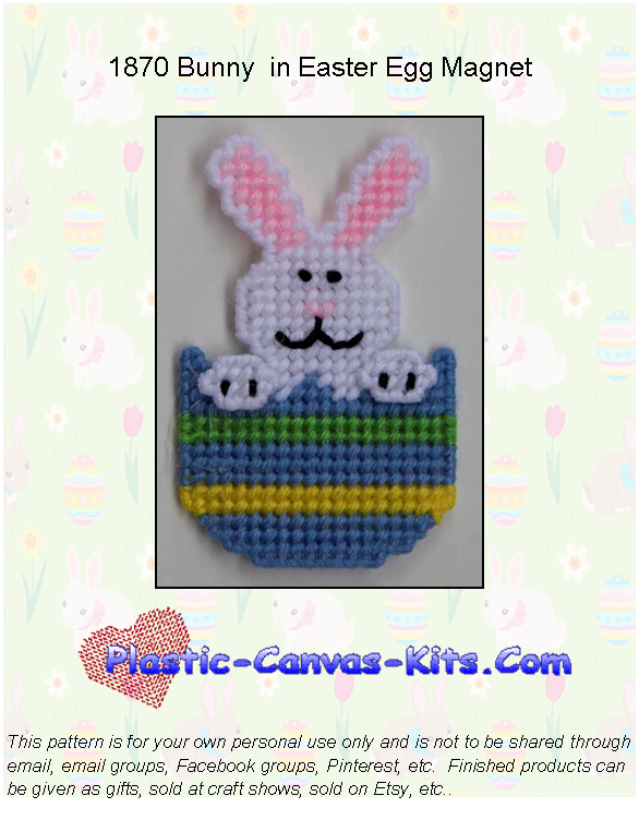 Bunny in Easter Egg Magnet
