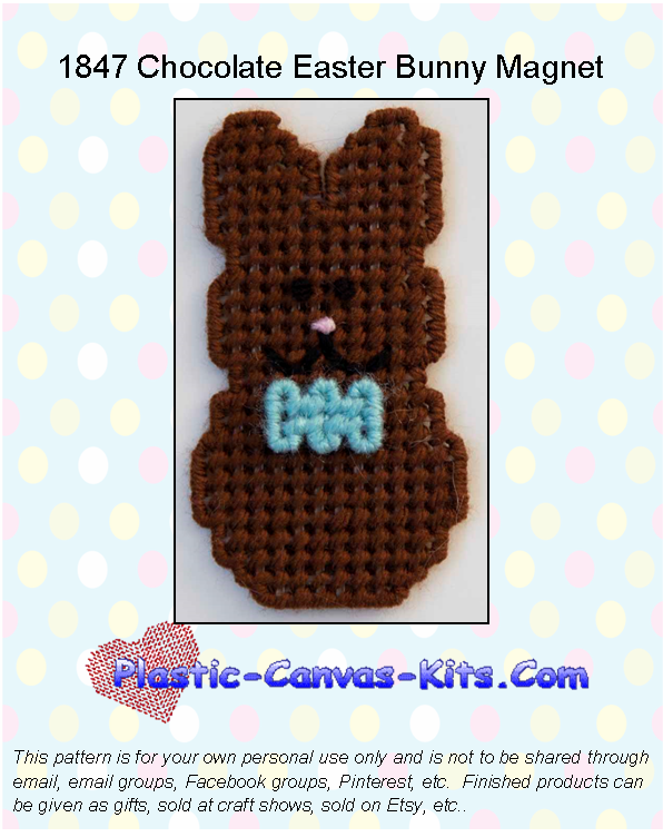 Chocolate Easter Bunny Magnet