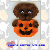Chocolate Labrador Halloween Magnet