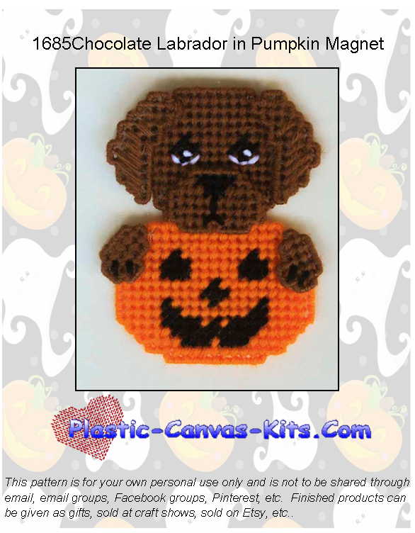 Chocolate Labrador Halloween Magnet
