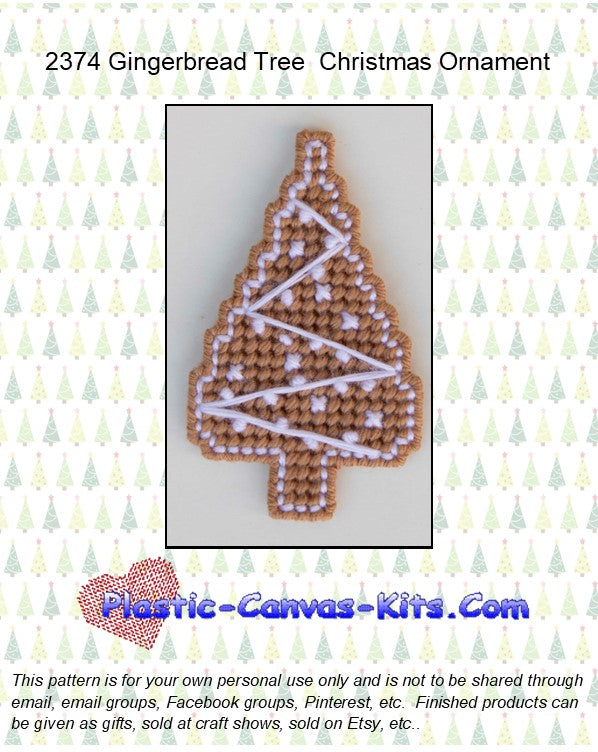 Gingerbread Tree Christmas Ornament
