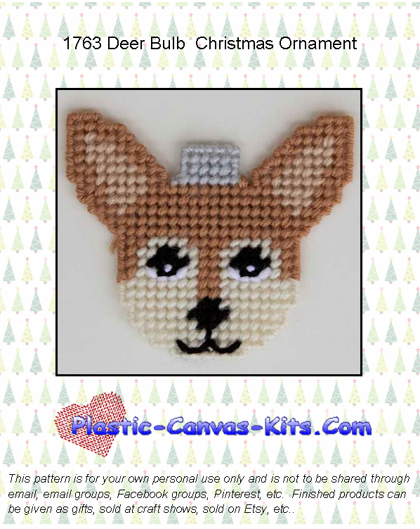 Deer Bulb Christmas Ornament