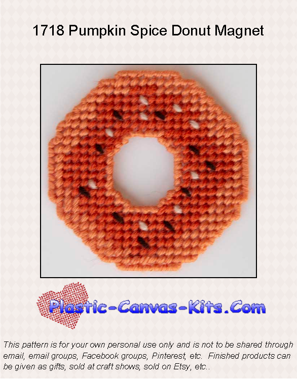 Pumpkin Spice Donut Magnet