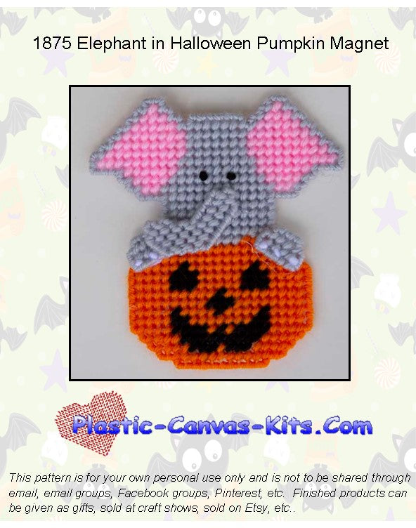 Elephant Halloween Magnet