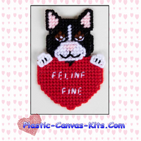 Feline Fine Cat Valentine's Day Magnet