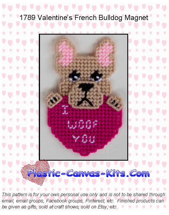 French Bulldog Valentine's Day Magnet