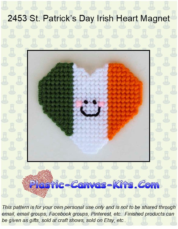 St. Patrick's Day Irish Heart Magnet