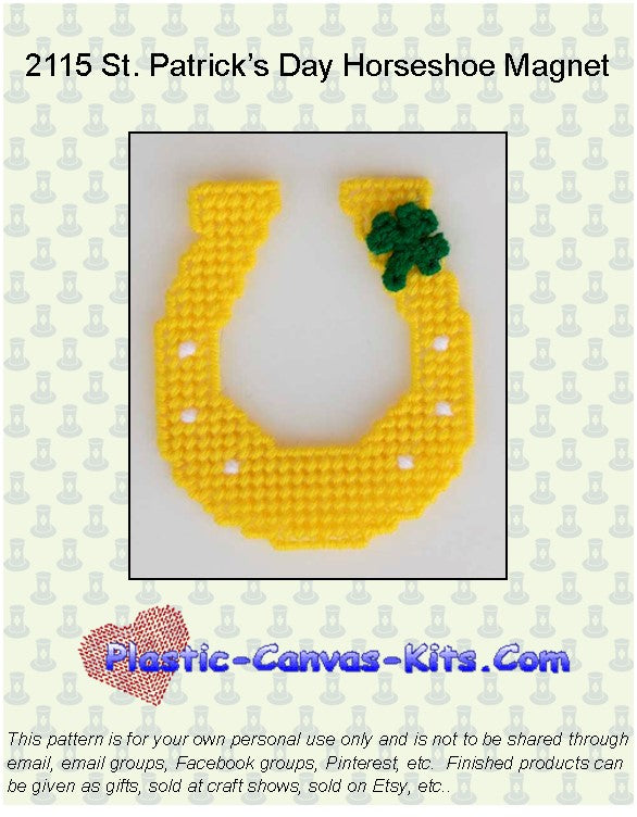 St. Patrick's Day Horseshoe Magnet
