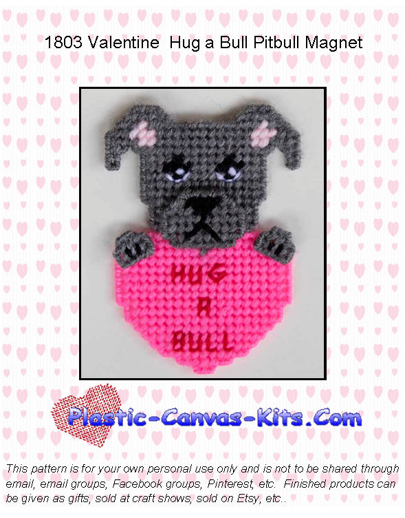 Hug a Bull Pitbull Magnet