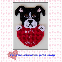 Kiss A Bull Valentine's Day Pitbull Magnet