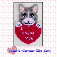 Knead You Valentine's Day Cat Magnet