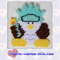 Lady Liberty Eagle Magnet