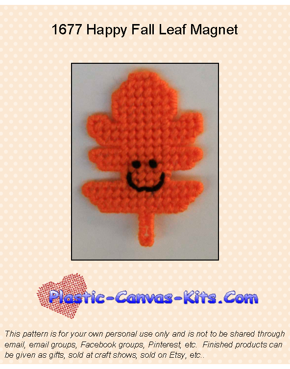 Happy Fall Leaf Magnet