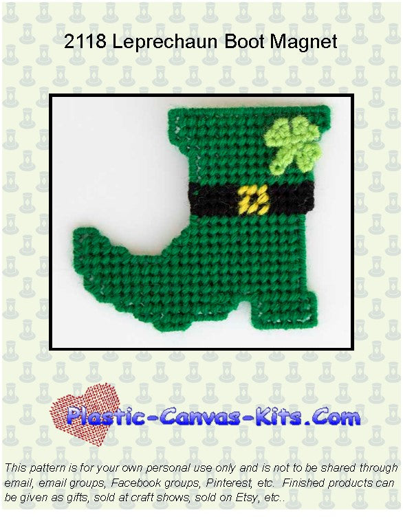 St. Patrick's Day Leprechaun Boot Magnet