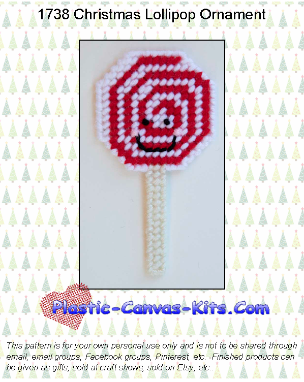Lollipop Christmas Ornament