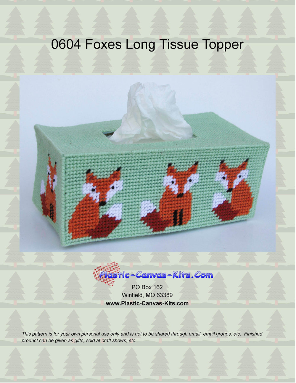 Foxes Long Tissue Topper